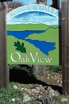 Oak View Welcome Sign